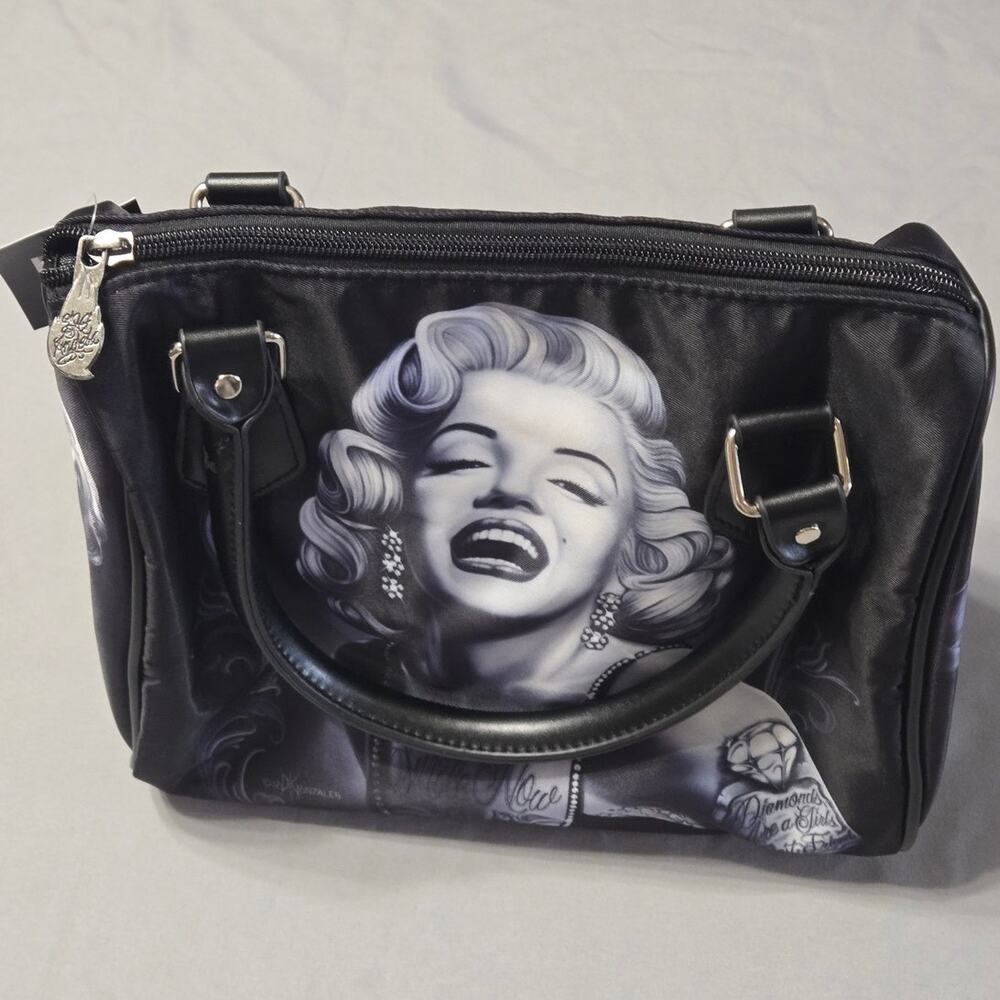 DGA David Gonzales Art Marilyn Monroe "Smile Now" Satchel Handbag Purse